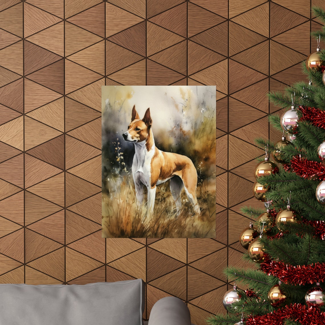 Basenji Dog Art Print Dog Wall Art Animal Art Print Animal Art Poster Dog Lover Gift Colorful Animal Wall Art Cool Dog Art - Image 3