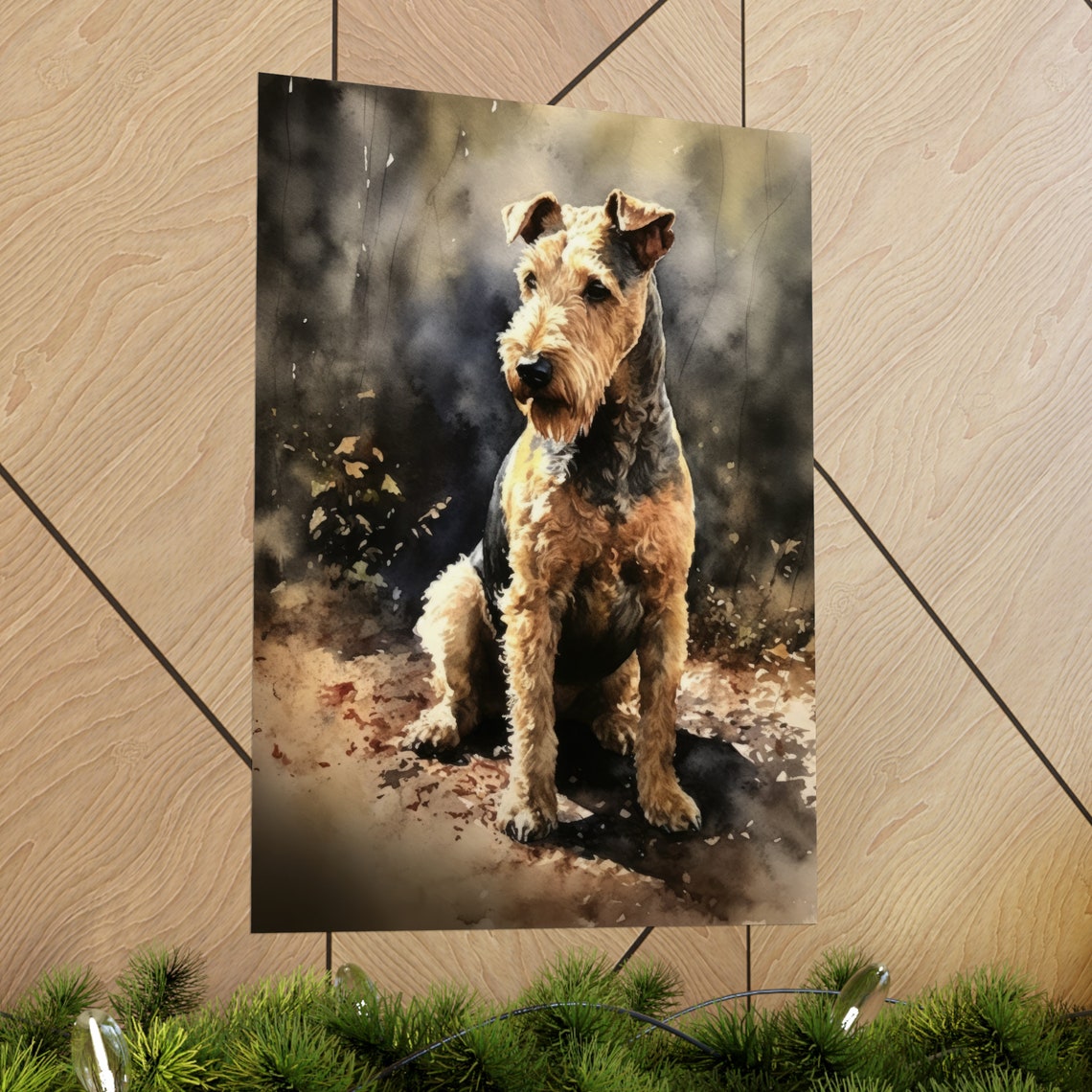 Lakeland Terrier Dog Art Print Dog Wall Art Animal Art Print Animal Art Poster Dog Lover Gift Colorful Animal Wall Art Cool Dog Art - Image 2