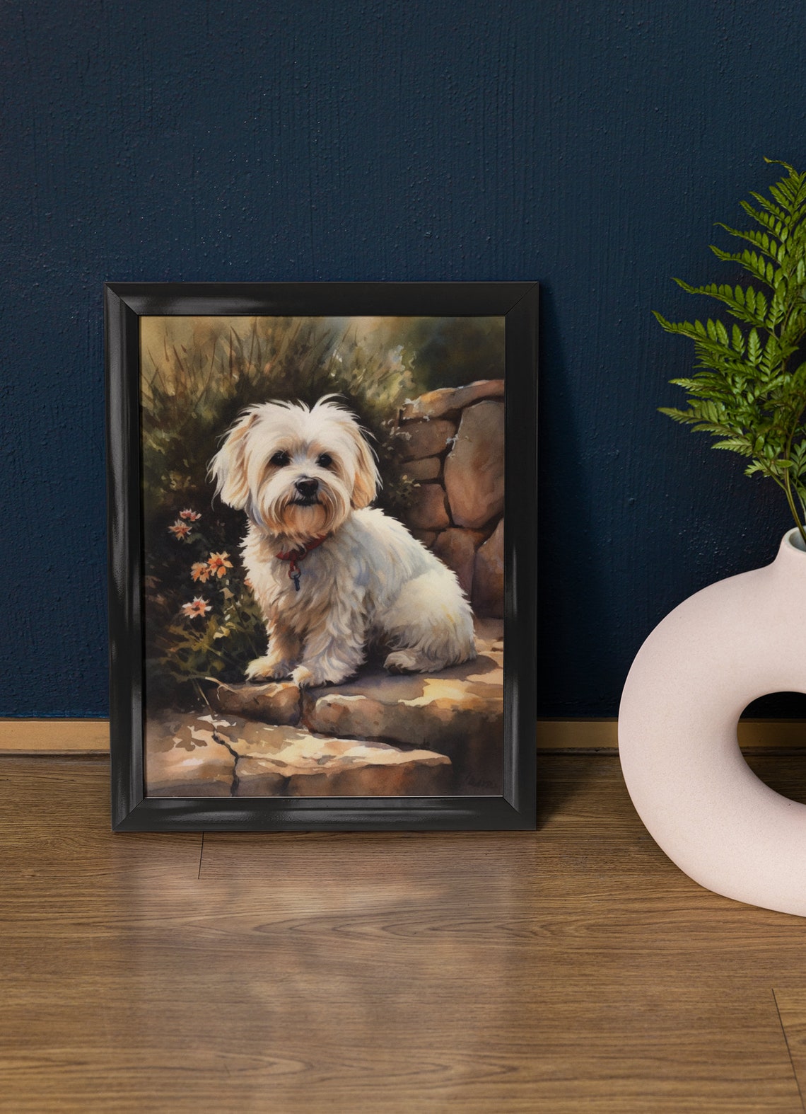 Coton De Tulear Dog Art Print Dog Wall Art Animal Art Print Animal Art Poster Dog Lover Gift Colorful Animal Wall Art Cool Dog Art