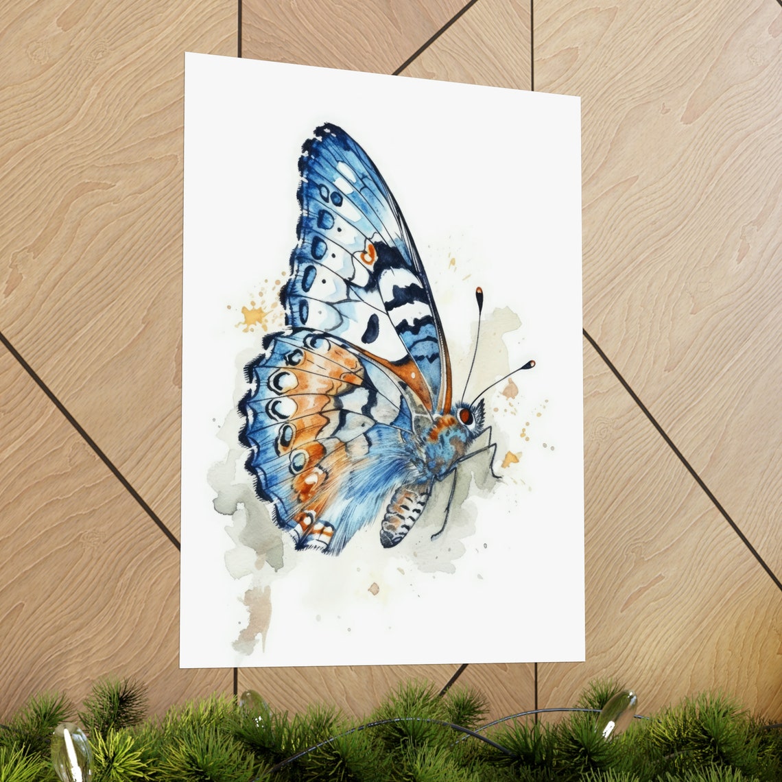 White Admiral Butterfly Art Print Butterfly Home Dcor Watercolor Butterfly Painting Insect Wall Art Nature Lover Butterflies Artwork - Image 2