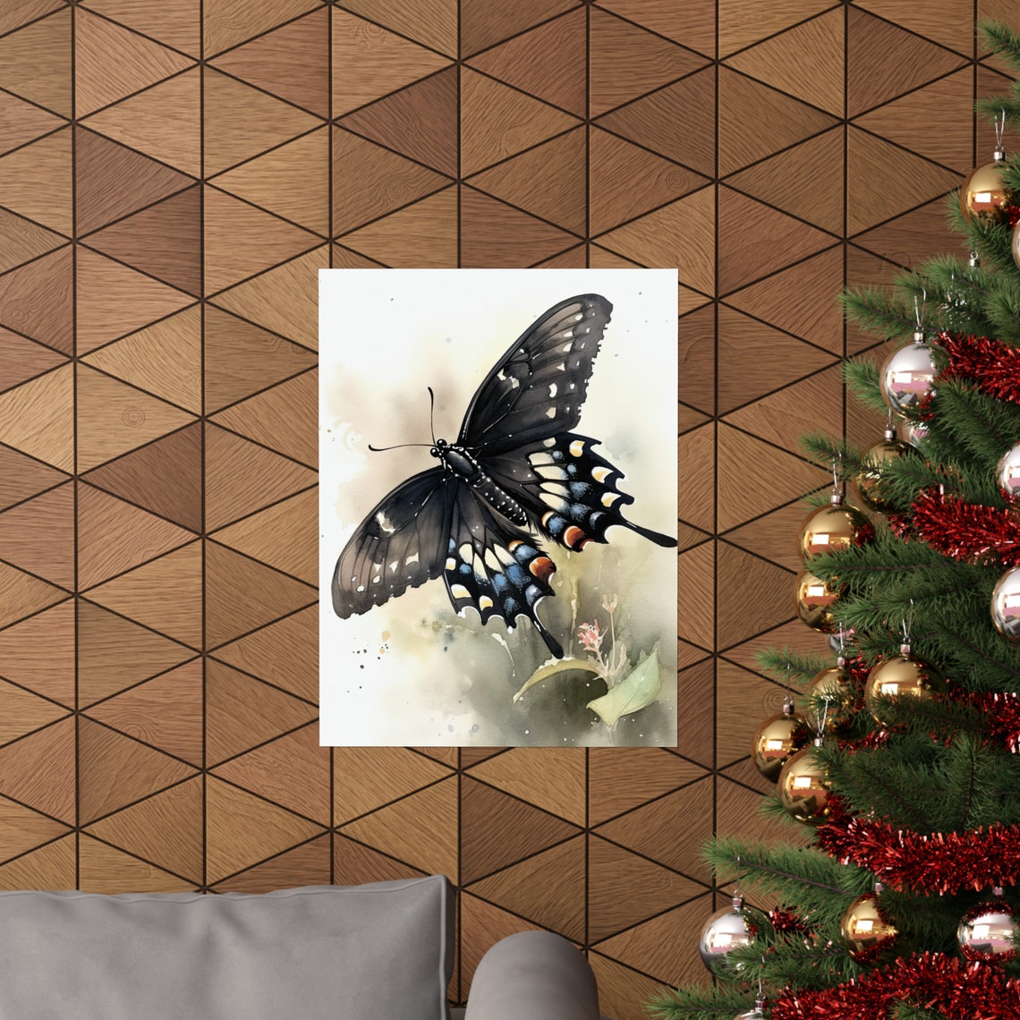 Swallowtail Butterfly Art Print Butterfly Home Dcor Watercolor Butterfly Painting Insect Wall Art Nature Lover Butterflies Artwork - Image 3