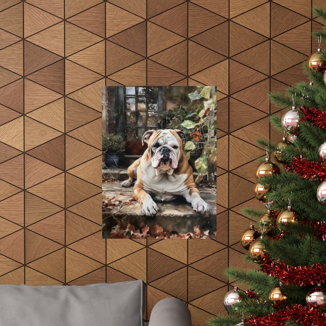 Bulldog Dog Art Print Dog Wall Art Animal Art Print Animal Art Poster Dog Lover Gift Colorful Animal Wall Art Cool Dog Art - Image 3
