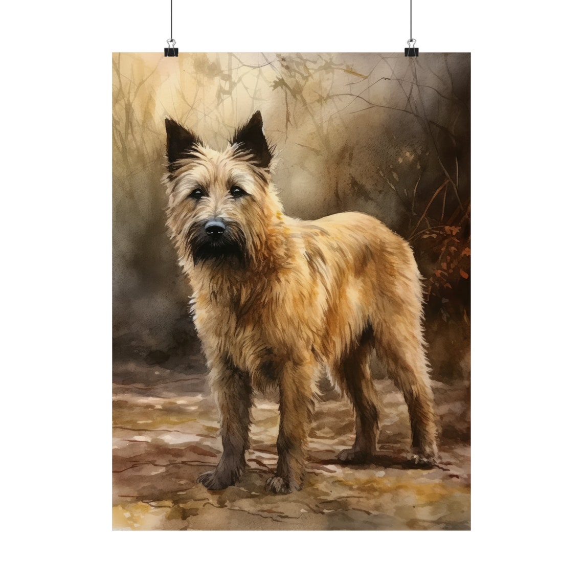 Berger Picard Dog Art Print Dog Wall Art Animal Art Print Animal Art Poster Dog Lover Gift Colorful Animal Wall Art Cool Dog Art - Image 5