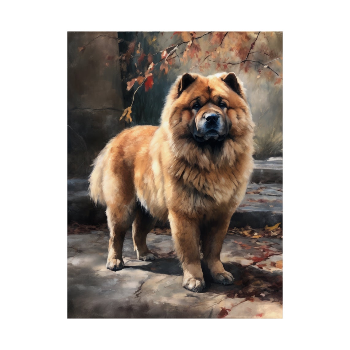 Chow Chow Dog Art Print Dog Wall Art Animal Art Print Animal Art Poster Dog Lover Gift Colorful Animal Wall Art Cool Dog Art - Image 4