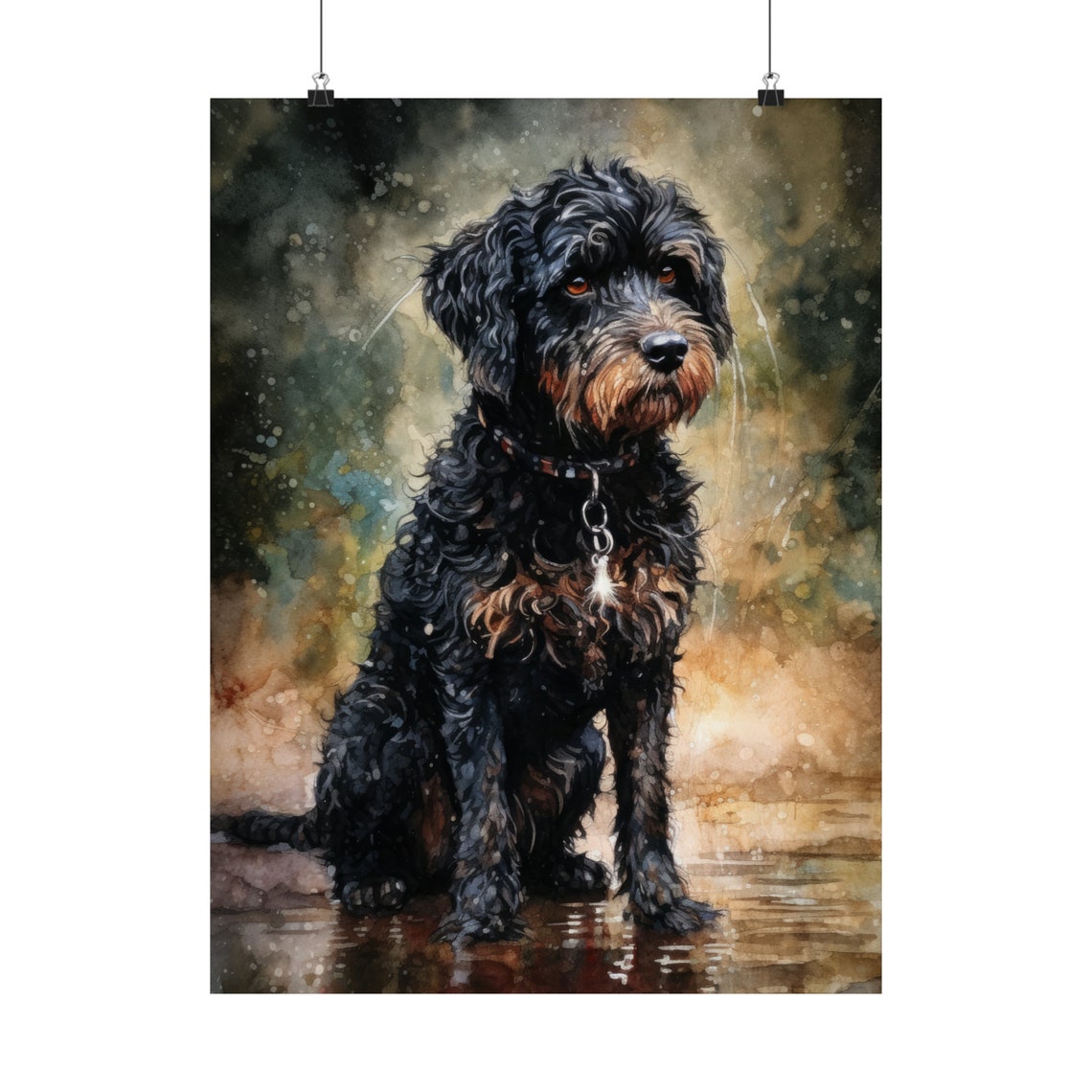 Barbet Dog Art Print Dog Wall Art Animal Art Print Animal Art Poster Dog Lover Gift Colorful Animal Wall Art Cool Dog Art - Image 5