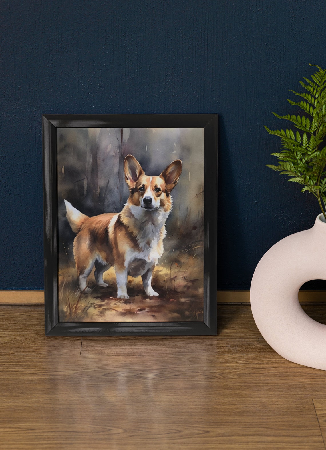 Cardigan Welsh Corgi Dog Art Print Dog Wall Art Animal Art Print Animal Art Poster Dog Lover Gift Colorful Animal Wall Art Cool Dog