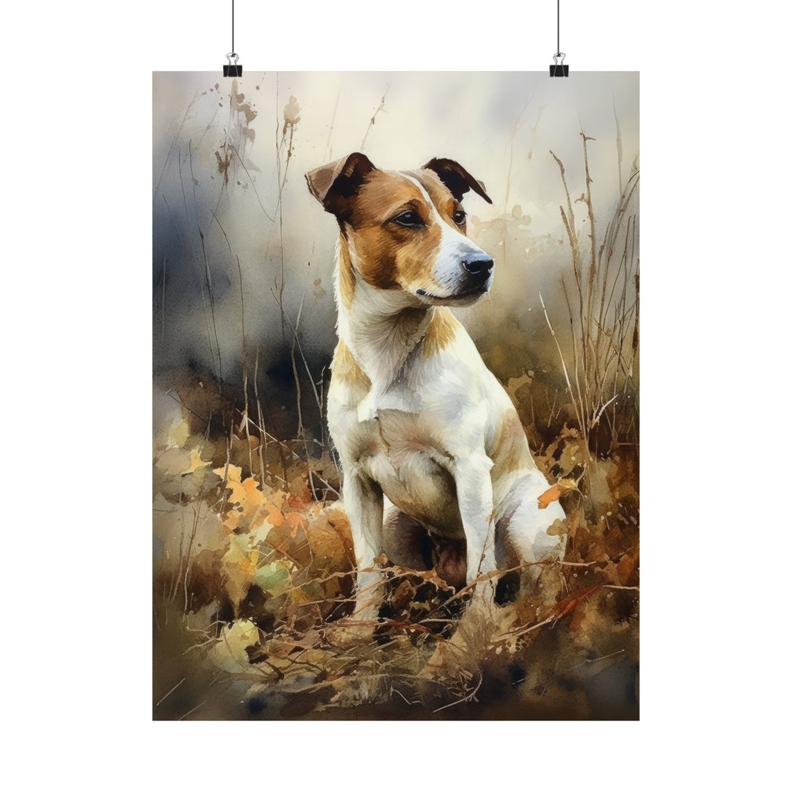 Jack Russel Terrier Dog Art Print Dog Wall Art Animal Art Print Animal Art Poster Dog Lover Gift Colorful Animal Wall Art Cool Dog Art - Image 5