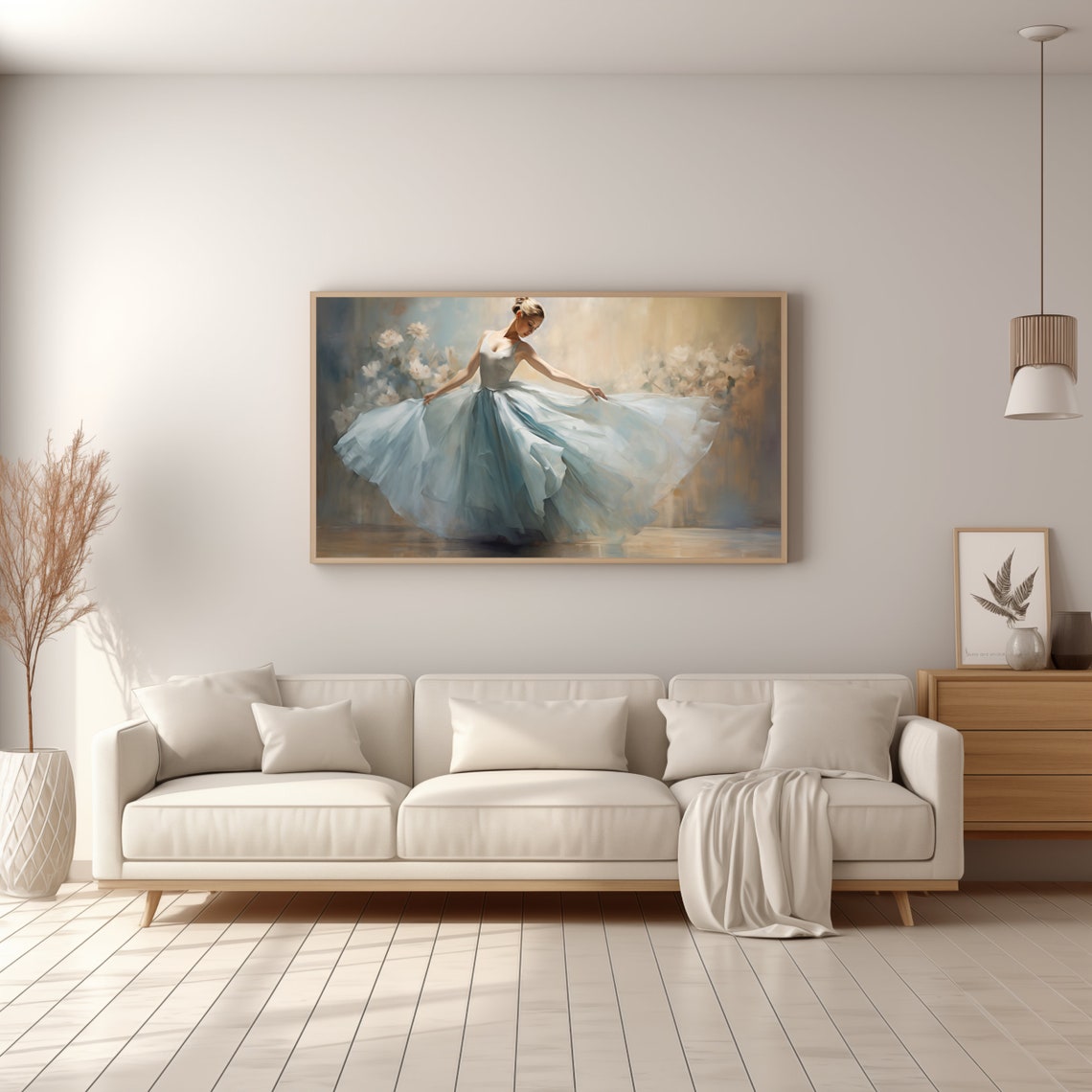 Frame Tv Art Ballerina Painting Art For Frame Tv Portrait Oil Painting Ballerina Art Frame Tv Art Instant - Image 2