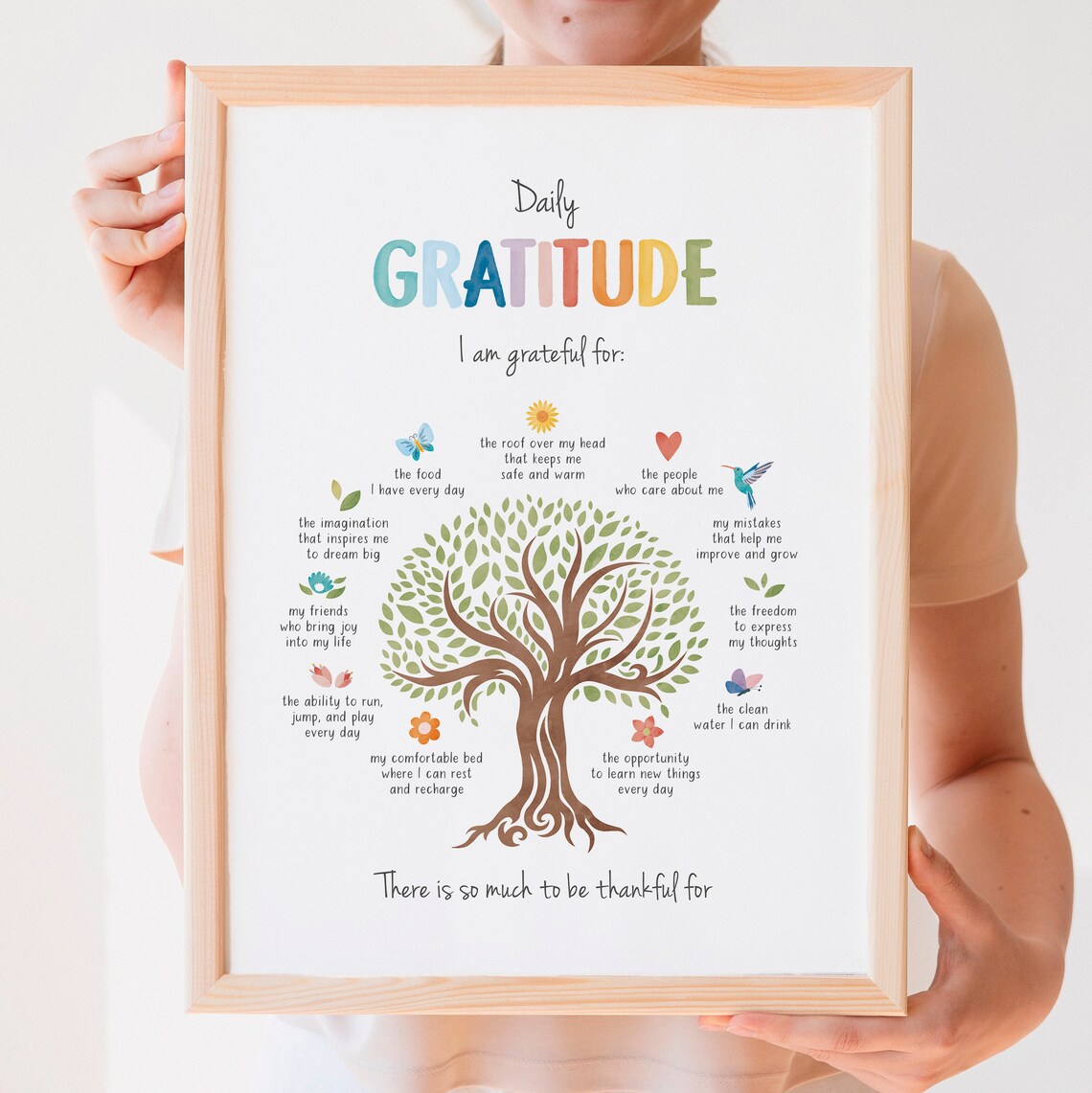 Daily Gratitude Poster, Growth Mindset Office Decor - Image 7