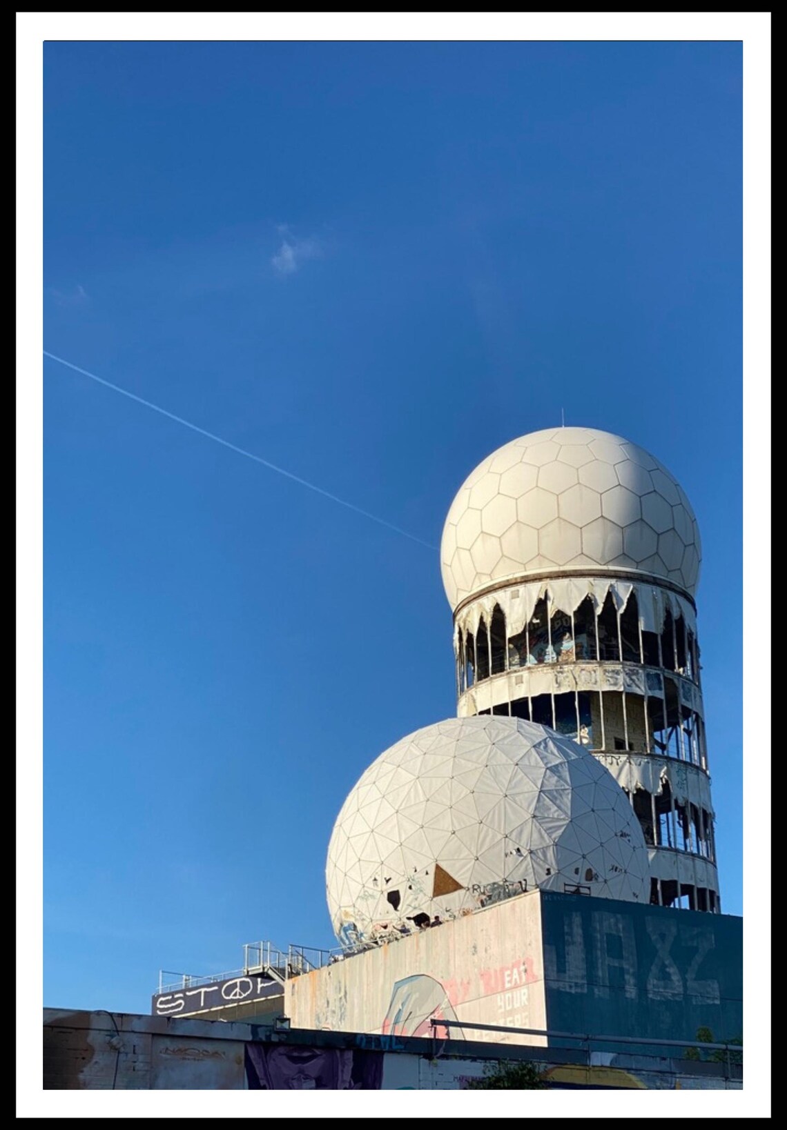 Abandoned Radar Domes Blue Sky Berlin Germany Urban Photo Poster - Image 2
