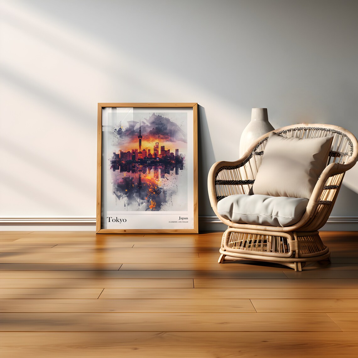 Tokyo Coordinates Poster, Japan Gift for Art Lovers - Image 3