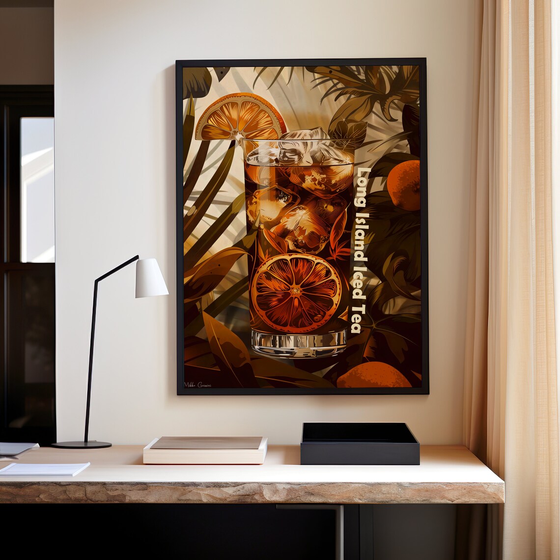 Long Island Iced Tea - Vintage Cocktail Poster - Image 3