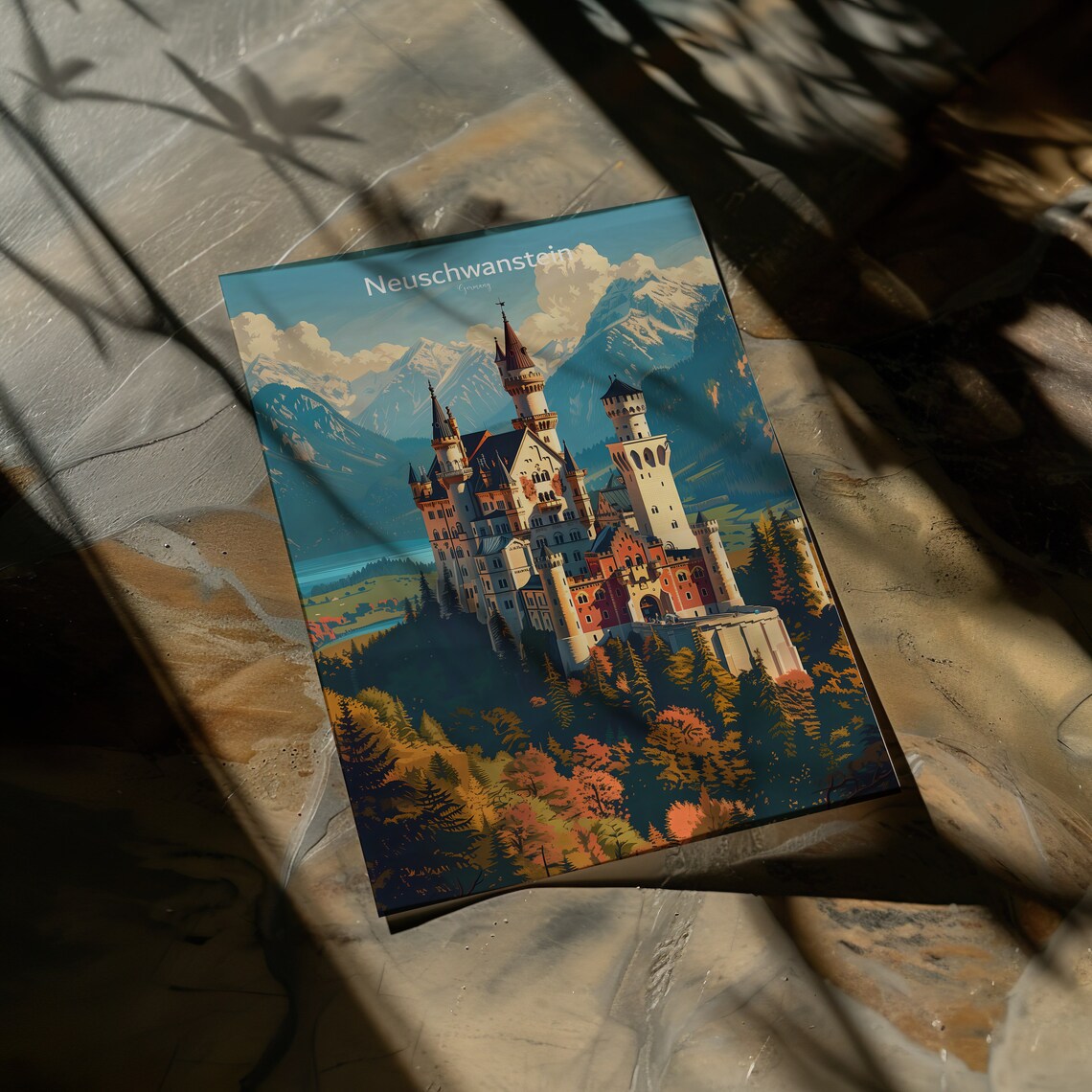Neuschwanstein Castle - Fairytale Travel Poster - Image 3