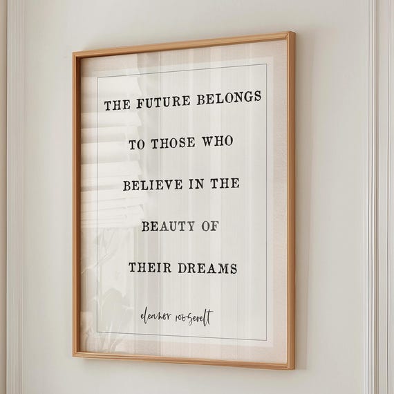 Motivational Strong Woman Typography Art Print