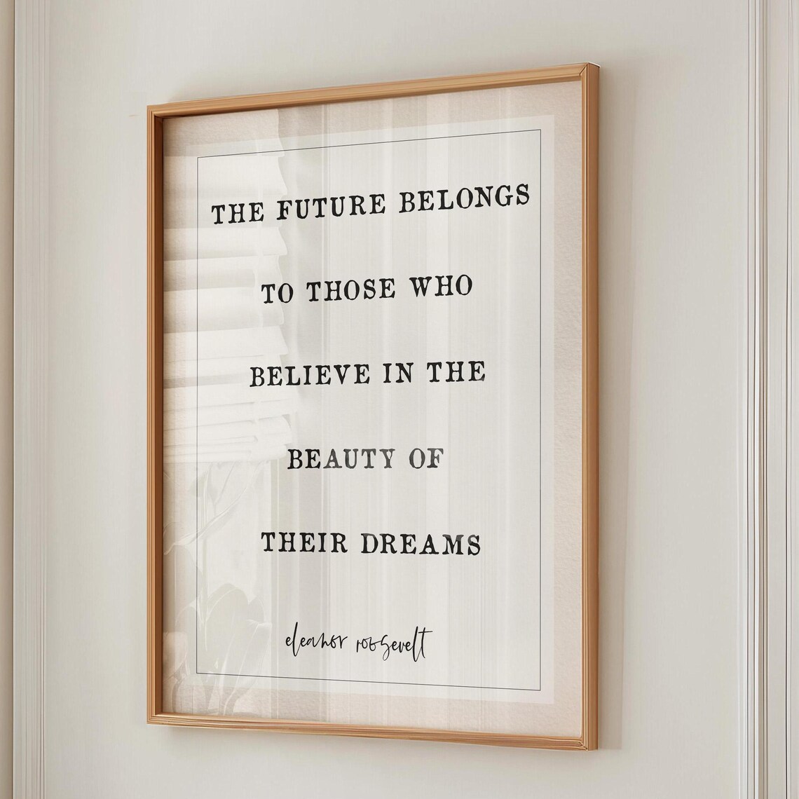 Motivational Strong Woman Typography Art Print