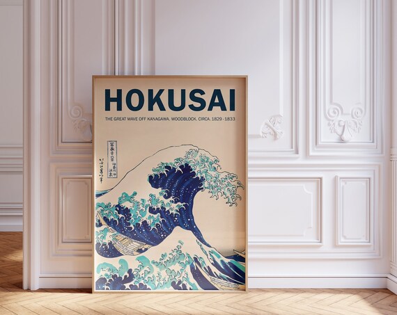 Hokusai The Great Wave Art Print Japanese Poster Wall Art For Home Office Art Prints Gallery Wall Decoration Art Print
