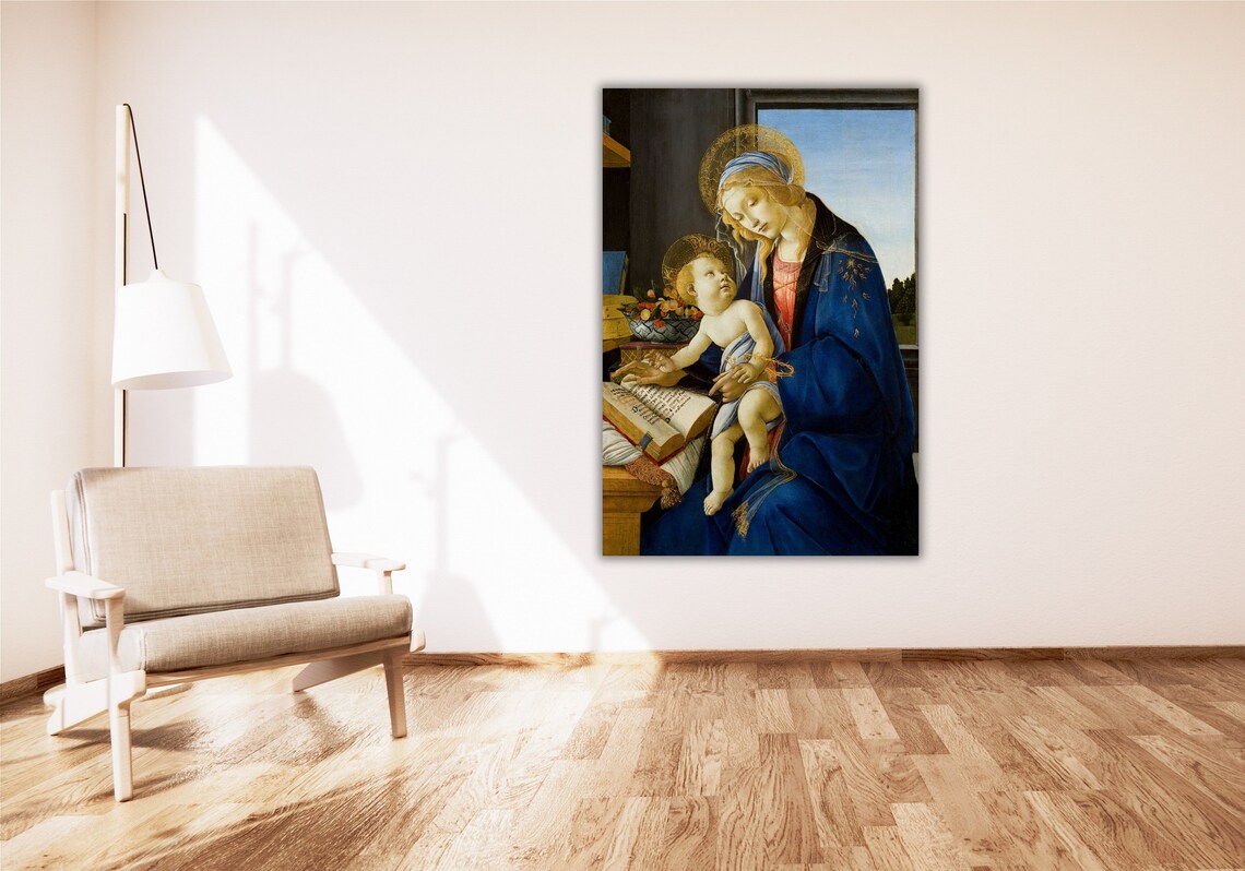 Sandro Botticelli Madonna Of The Book Child Renaissance Poster - Image 2