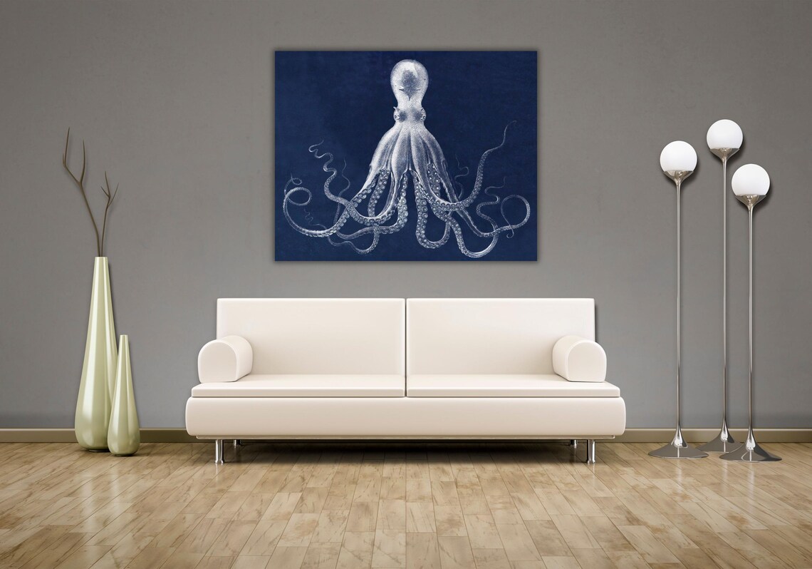 Octopus Poster Octopus Art Print Octopus Wall Decor Octopus Poster Print Animal Wall Art Animals Wall Decor - Image 2