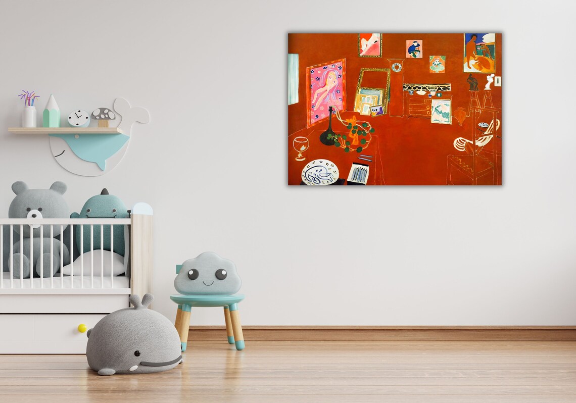 French Painter Wall Art Printing Henri Matisse The Red Studio Wall Art Desing Print Decor For Home Office Ready To Hang - Image 3