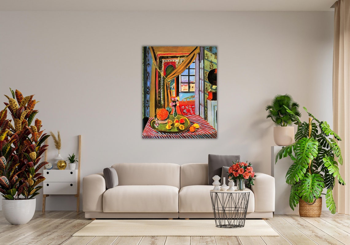 Henri Matisse Colorful Interior Fruit Window Fauvist Art Poster - Image 2