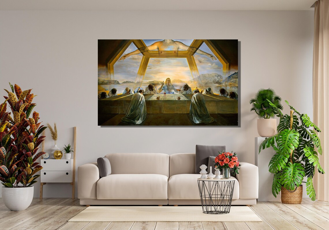 Salvador Dali The Sacrament Of The Last Supper Surreal Art Poster - Image 3