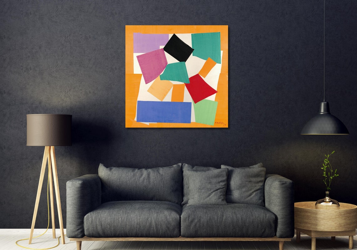 Henri Matisse 1953 Cut Out Collage Bold Color Blocks Art Poster - Image 2