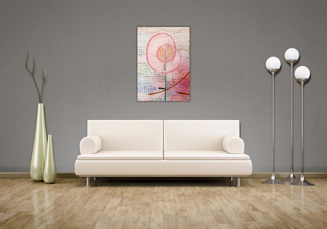 Abstract Pink Circles Dot Pattern Modern Pastel Decor Poster - Image 2