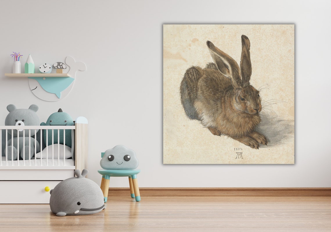 Albrecht Durer Young Hare 1502 Renaissance Masterpiece Rabbit Poster - Image 2