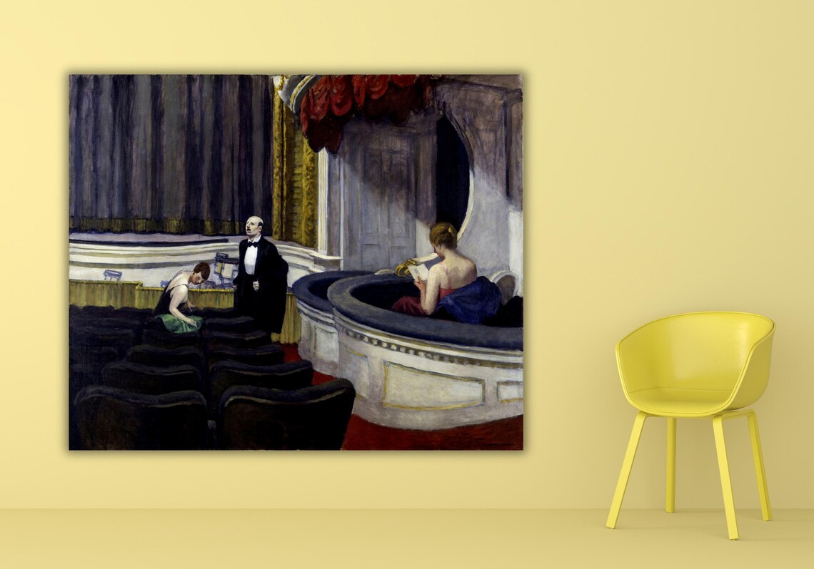 Edward Hopper New York Movie 1939 Theater Usherette Painting Poster - Image 2