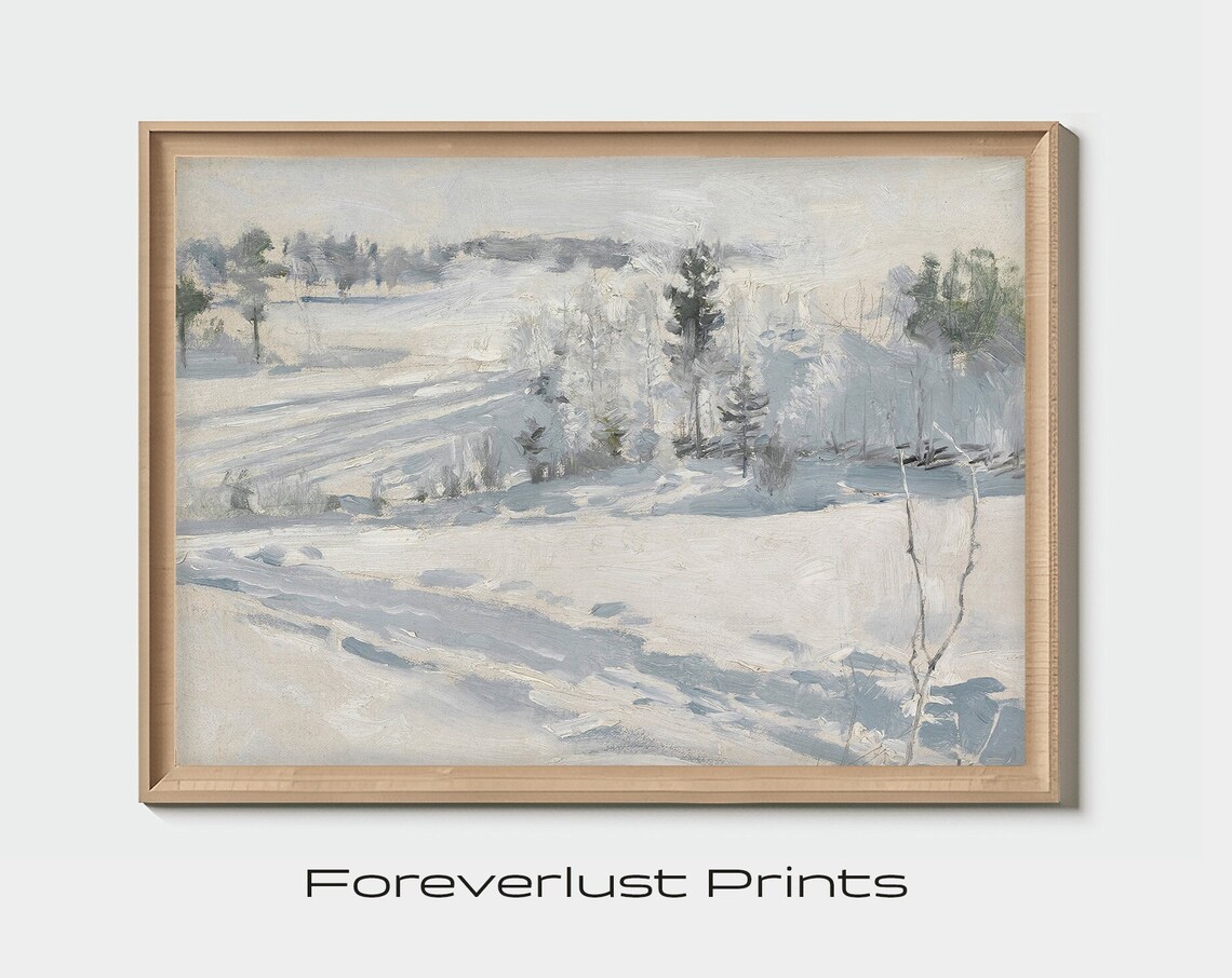 Winter Landscape - Seasonal Art Print