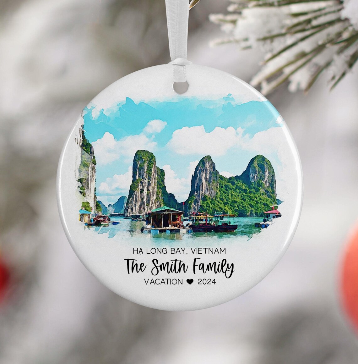 Custom H Long Bay Vietnam Travel Poster, Souvenir