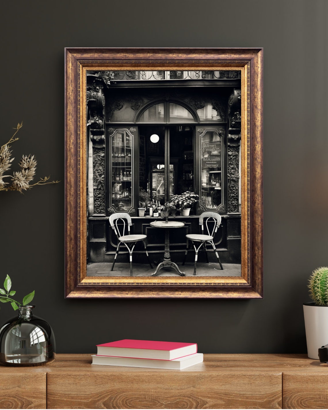 Paris Bistro Parisian Cafe European City Print French Travel Poster Art City Portrait Vintage Photography - Image 2
