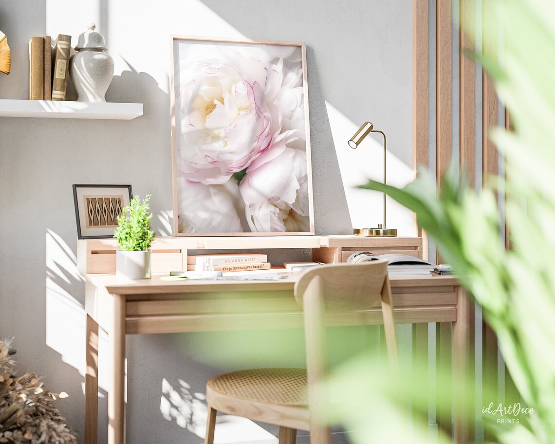 Peony Art Print, Pink Flower Spring Decor - Image 2