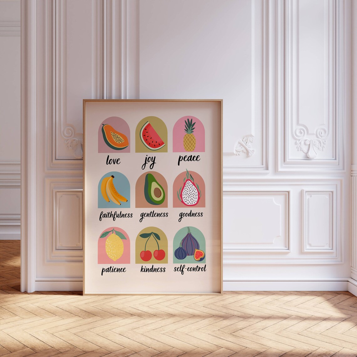 Fruit Of The Spirit Scripture Poster Print