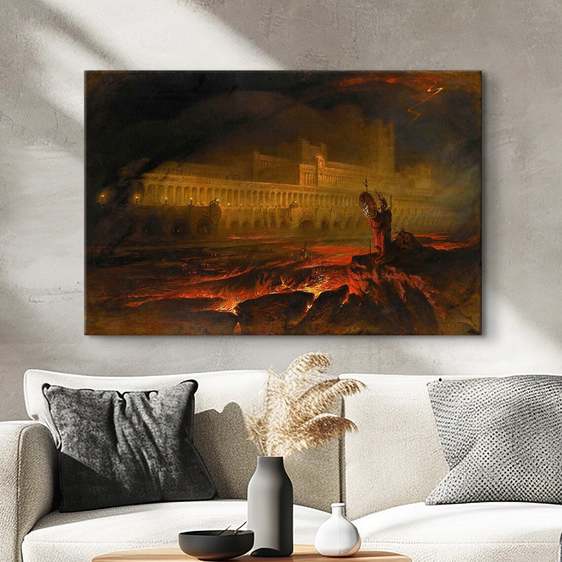 John Martin Pandemonium 1841 Gothic Art Print