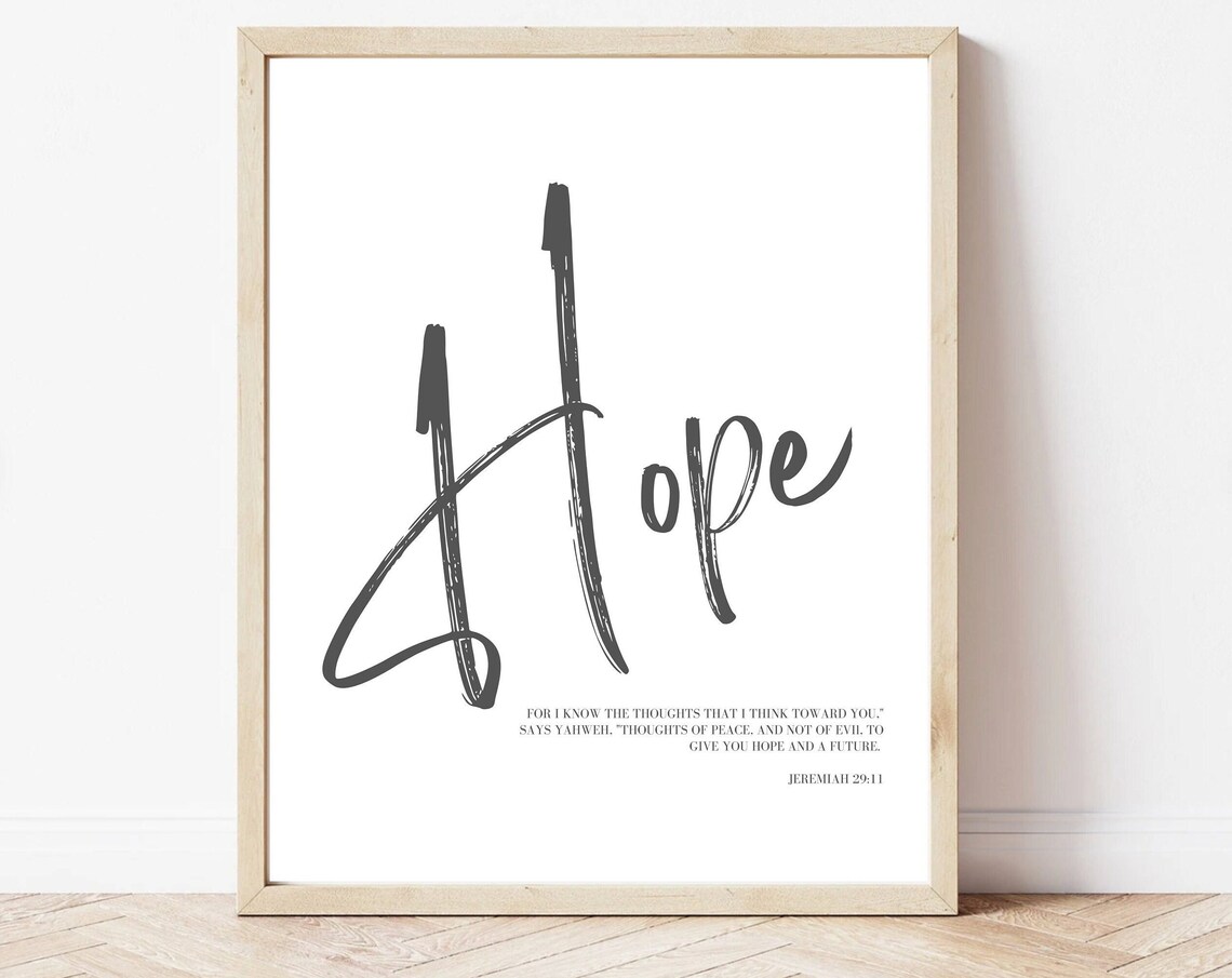 Jeremiah 29:11 Scripture Quote, Modern Hope And Future - Image 3