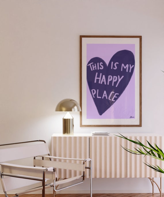 This Is My Happy Place, Danish Pastel Art Print