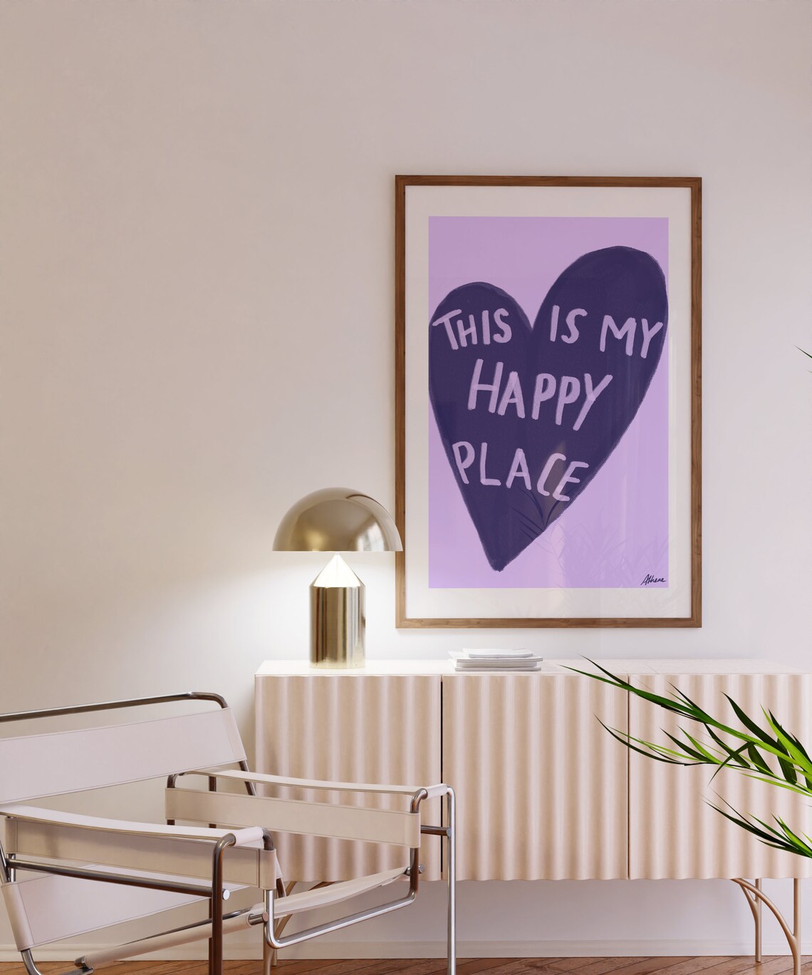 This Is My Happy Place, Danish Pastel Art Print