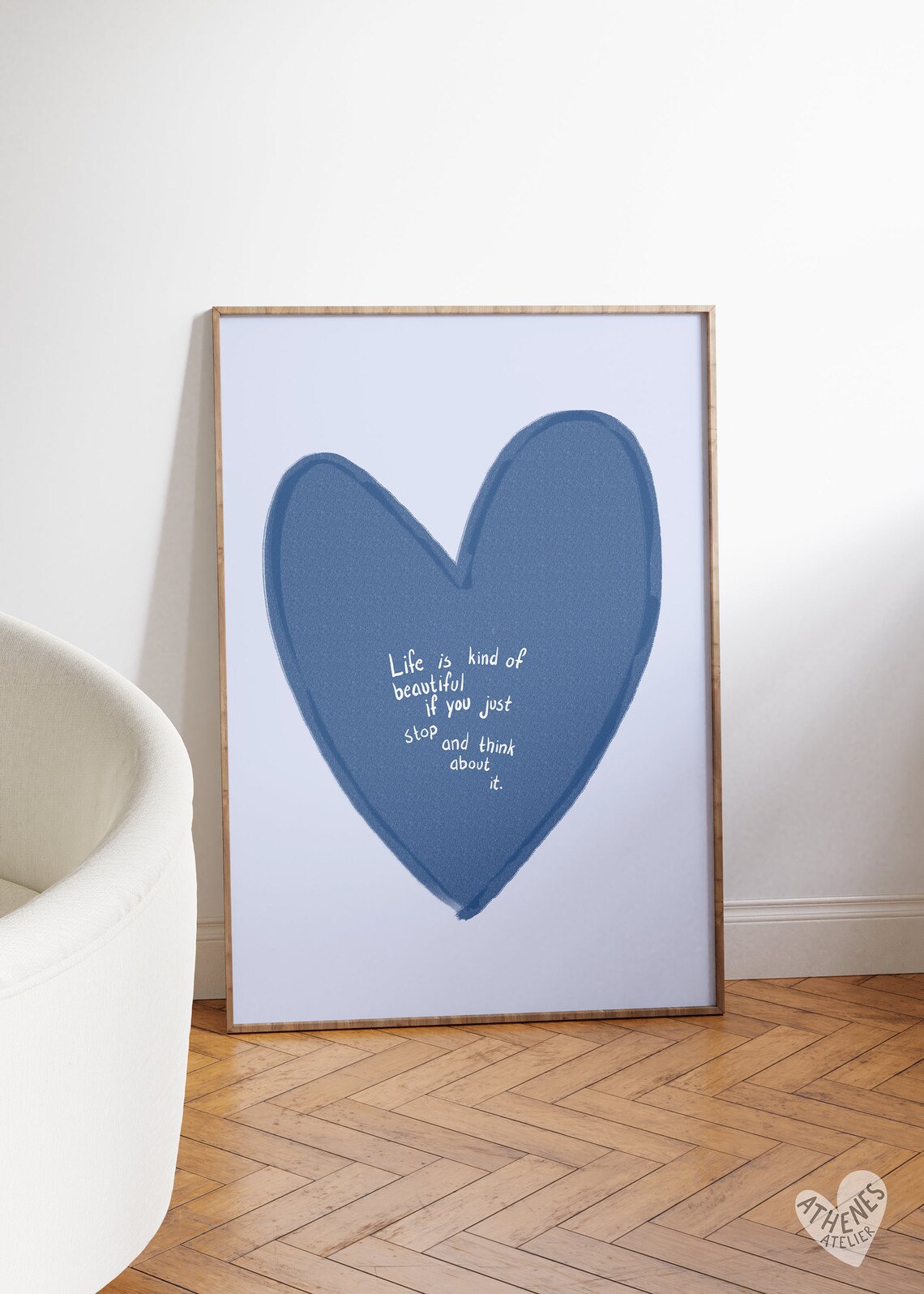 Dopamine Decor Danish Pastel Positive Quote Art Print