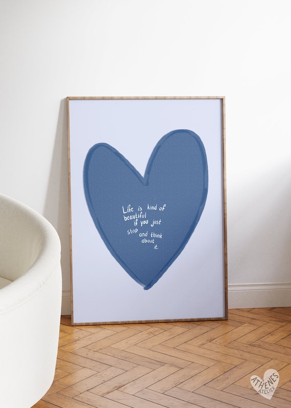 Dopamine Decor Danish Pastel Positive Quote Art Print