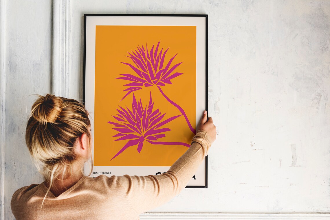 Abstract Botanical Flower Illustration Art Print - Image 3