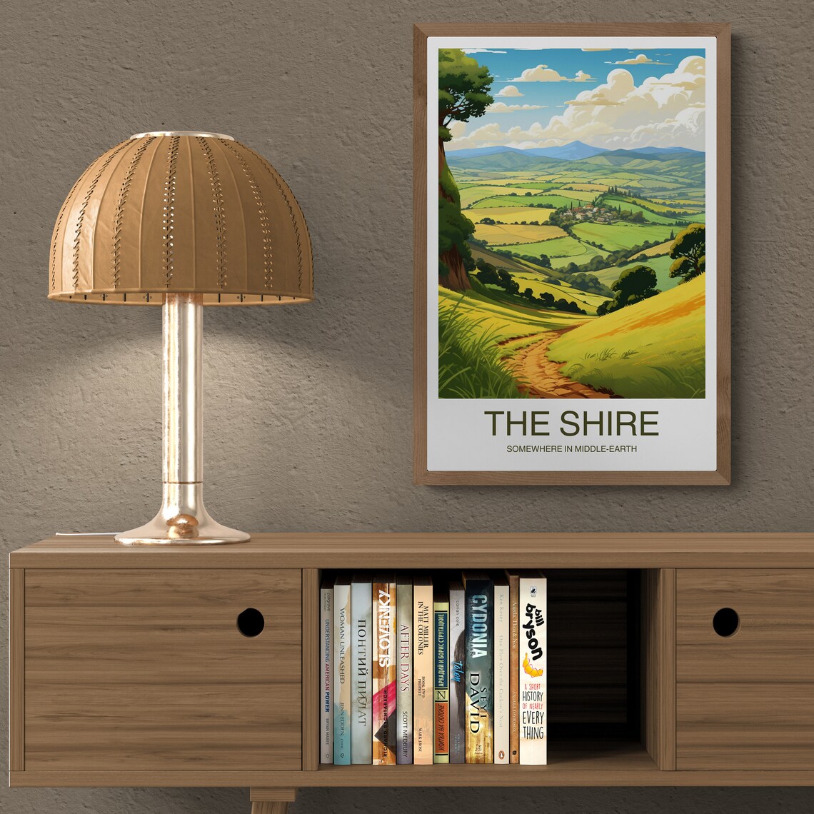 The Shire Travel Poster, Middle Earth Wall Decor - Image 2