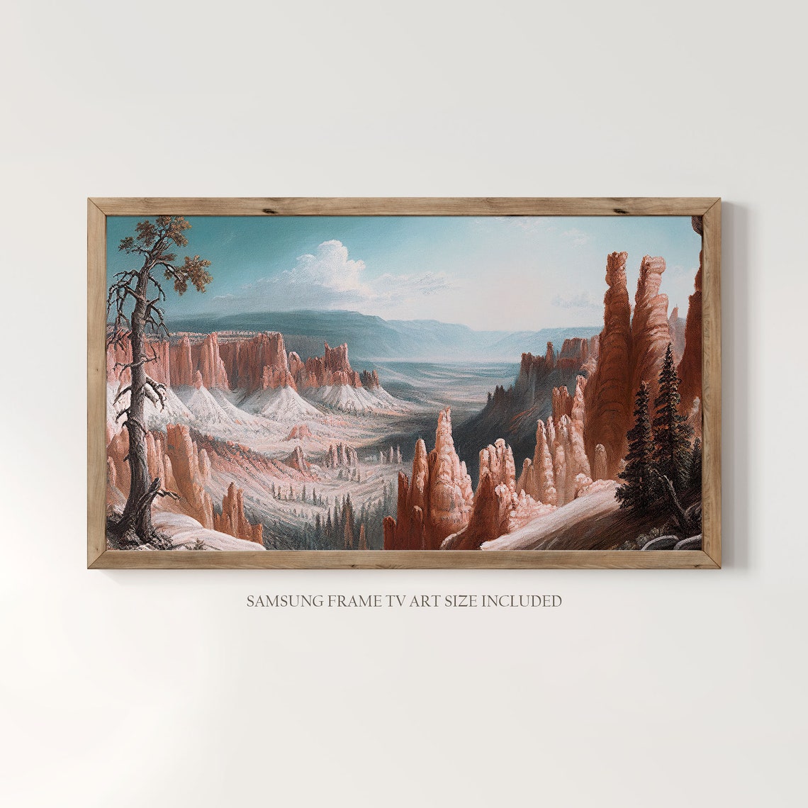 Bryce Canyon National Park Vintage Oil Painting Utah Usa Instant 146 - Image 3