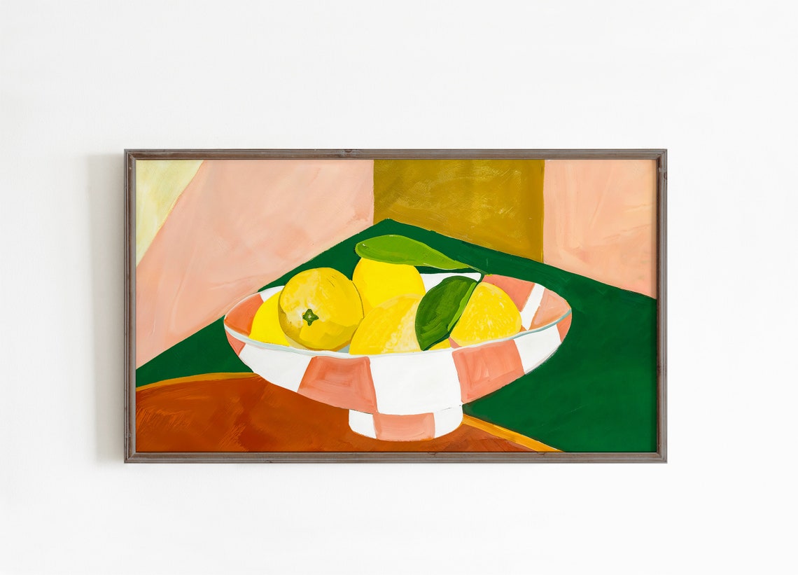 Modern Frame Tv Art Lemons - Image 3