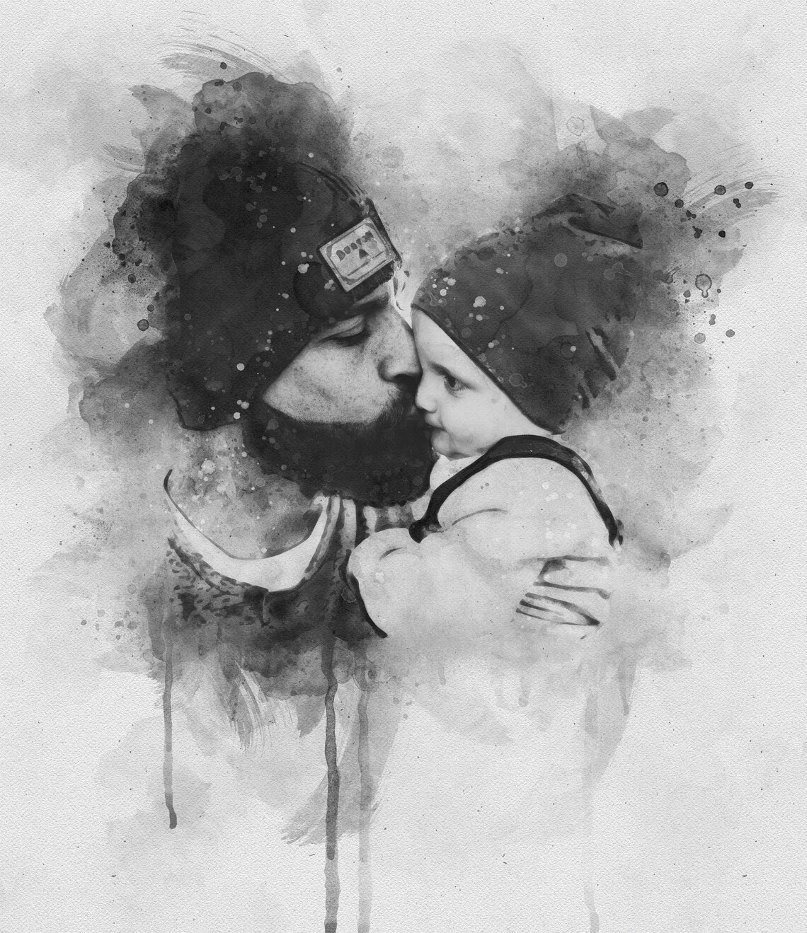 Father's Day Gift From Wife and Daughter Art Print - Image 4
