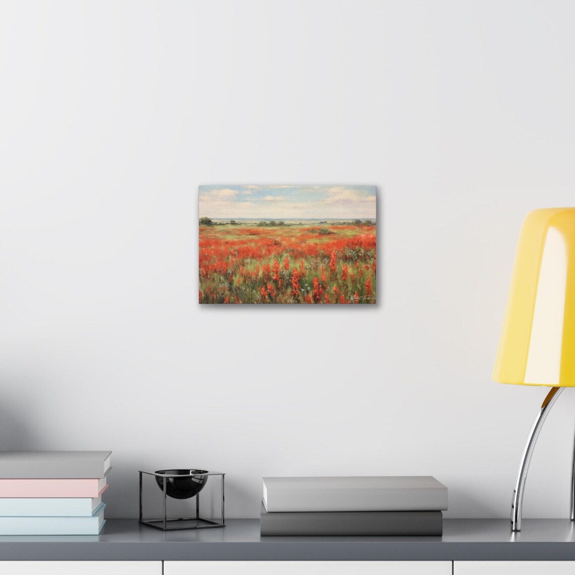 Field Of Indian Paintbrush Wildflowers Under A Big Sky Poster - Image 6