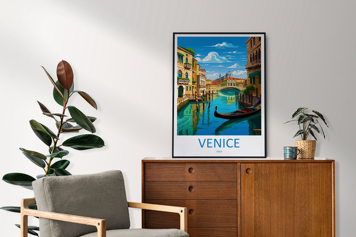 Venice Travel Poster, St Mark's Square - Image 2