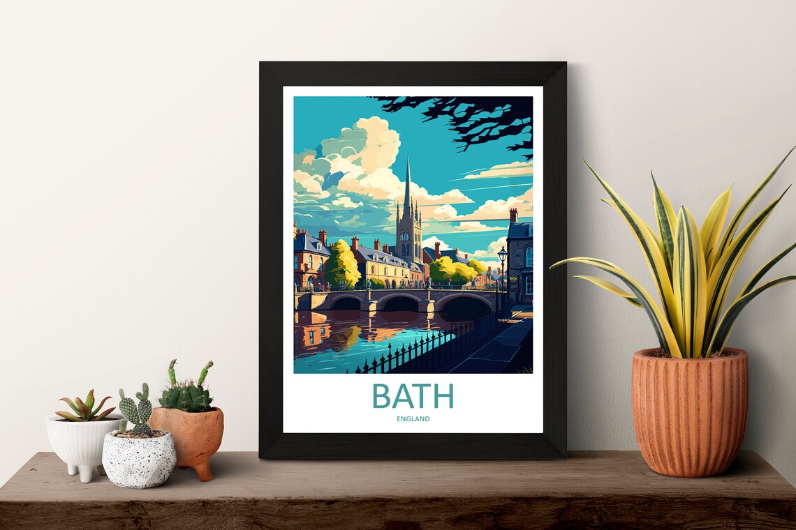 Bath Travel Poster, England City Art Print - Image 3