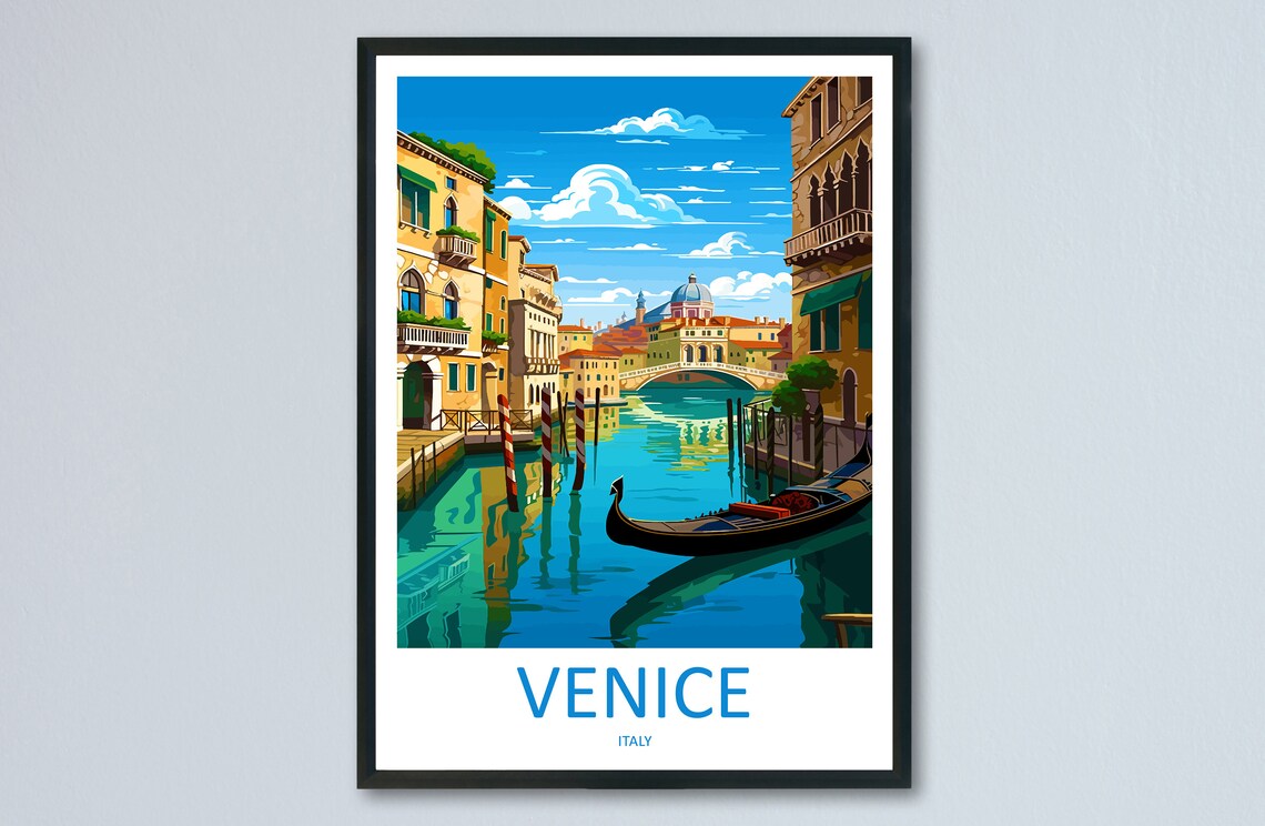 Venice Travel Poster, St Mark's Square