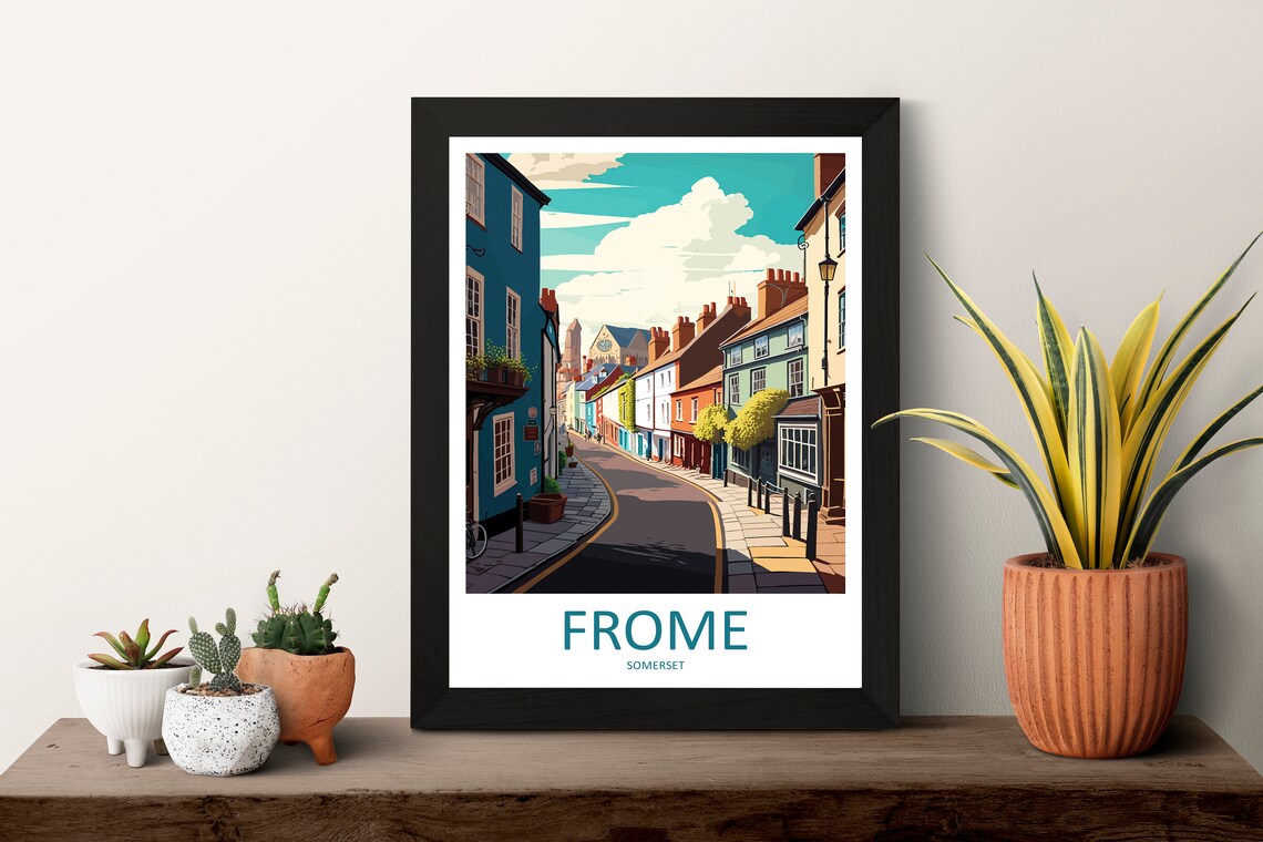 Frome Travel Poster, England Place Print - Image 3